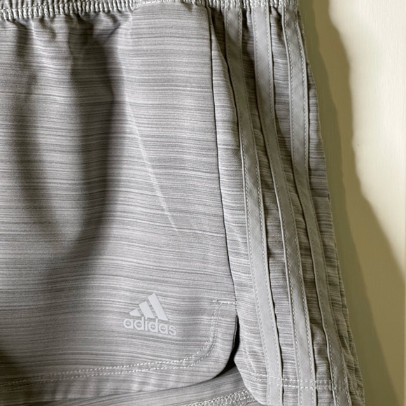 adidas Women's Light Gray Athletic Shorts - Picture 6 of 8
